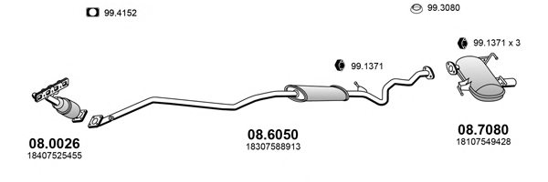 ASSO ART4301 Exhaust System